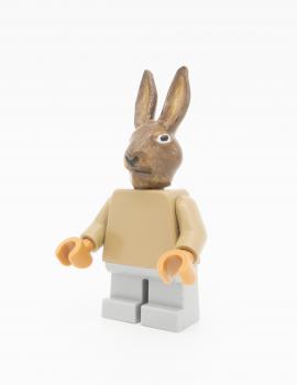 POLYTOY3d bunny head with LEGO