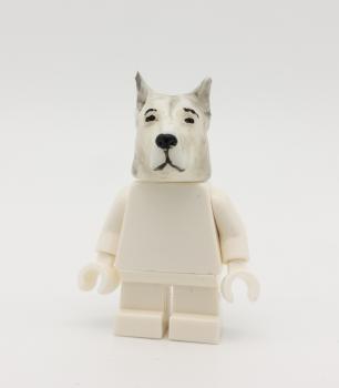 POLYTOY3d dog head with LEGO
