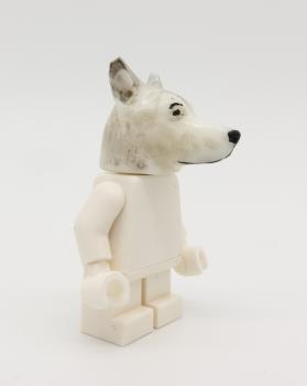 POLYTOY3d dog head with LEGO