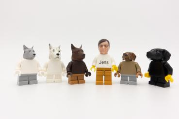 POLYTOY3D hunde mit LEGO figur
