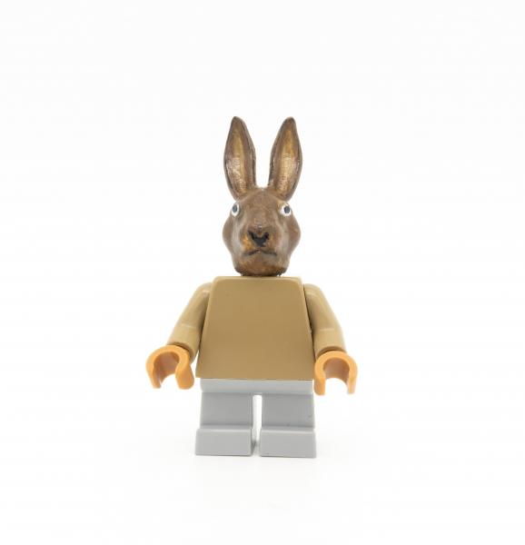 POLYTOY3d bunny head with LEGO