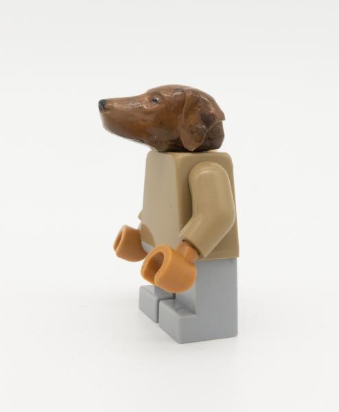 POLYTOY3D hund mit LEGO figur